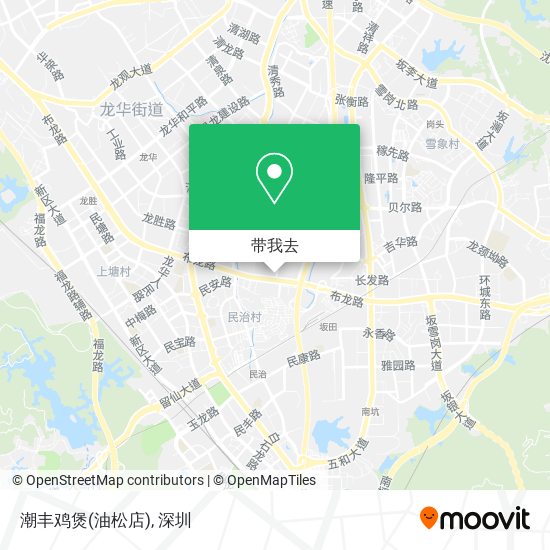 潮丰鸡煲(油松店)地图