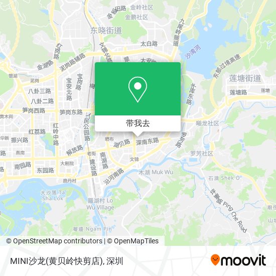 MINI沙龙(黄贝岭快剪店)地图