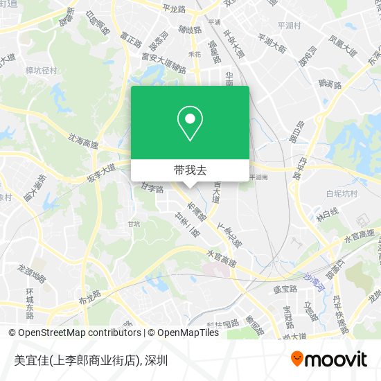 美宜佳(上李郎商业街店)地图