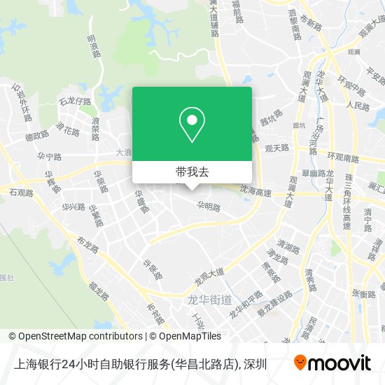 上海银行24小时自助银行服务(华昌北路店)地图