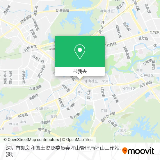 深圳市规划和国土资源委员会坪山管理局坪山工作站地图