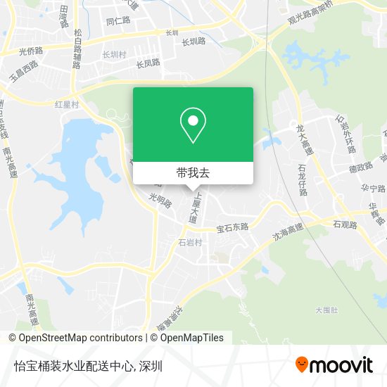怡宝桶装水业配送中心地图