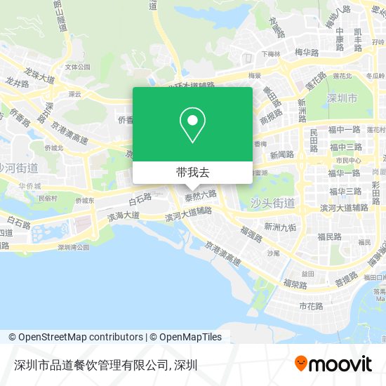 深圳市品道餐饮管理有限公司地图