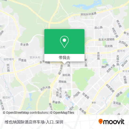 维也纳国际酒店停车场-入口地图
