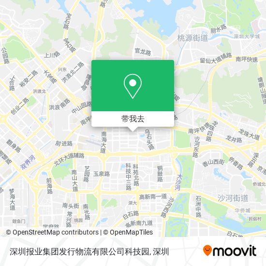 深圳报业集团发行物流有限公司科技园地图