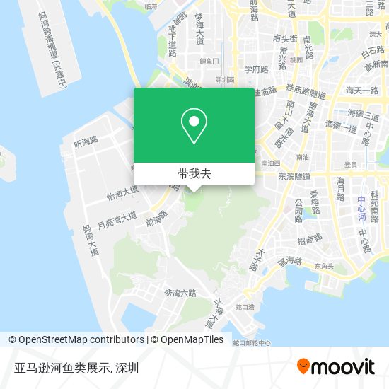 亚马逊河鱼类展示地图