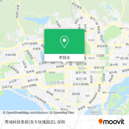 秀域科技美容(东方玫瑰园店)地图