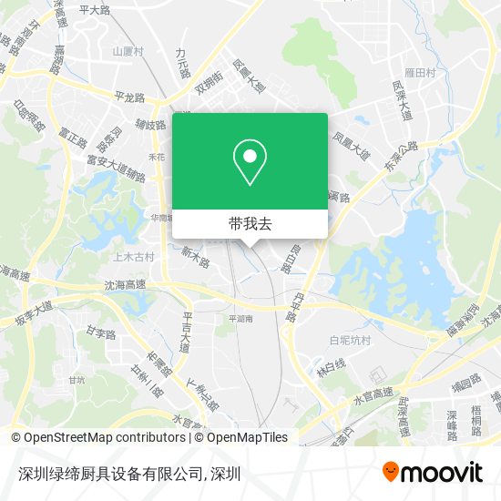 深圳绿缔厨具设备有限公司地图