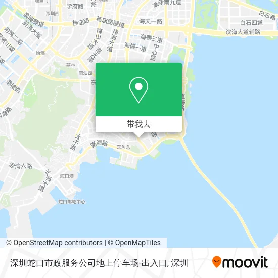 深圳蛇口市政服务公司地上停车场-出入口地图