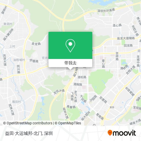 益田·大运城邦-北门地图