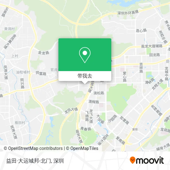 益田·大运城邦-北门地图