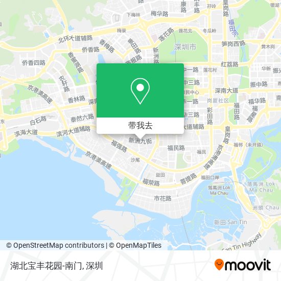 湖北宝丰花园-南门地图