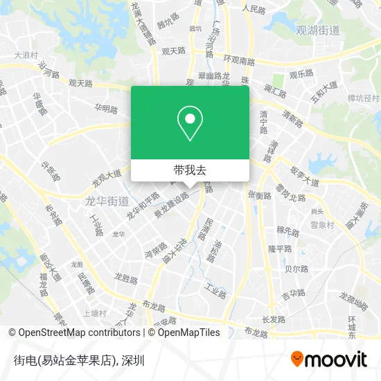 街电(易站金苹果店)地图