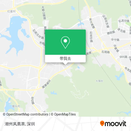 潮州凤凰茶地图