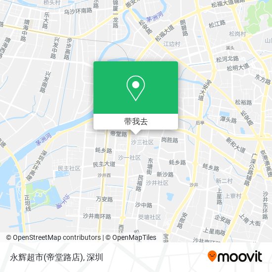 永辉超市(帝堂路店)地图