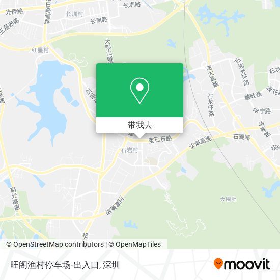 旺阁渔村停车场-出入口地图