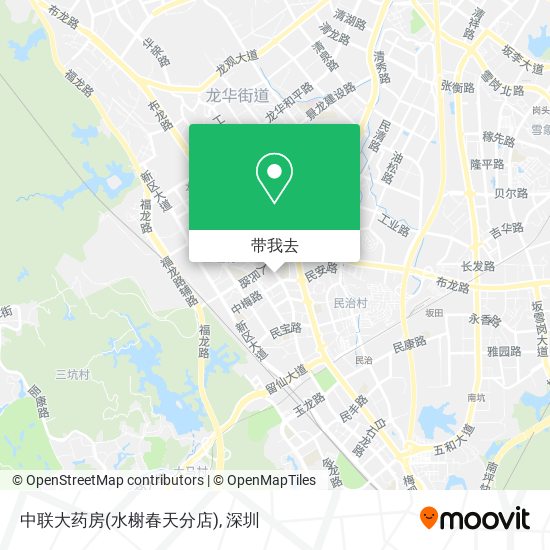 中联大药房(水榭春天分店)地图