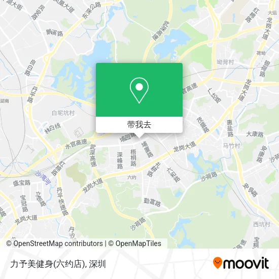 力予美健身(六约店)地图