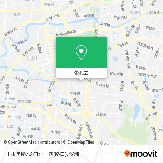 上报美路/龙门北一巷(路口)地图