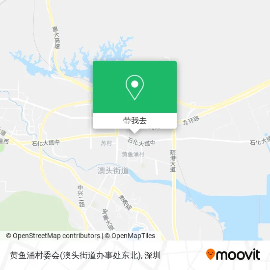 黄鱼涌村委会(澳头街道办事处东北)地图