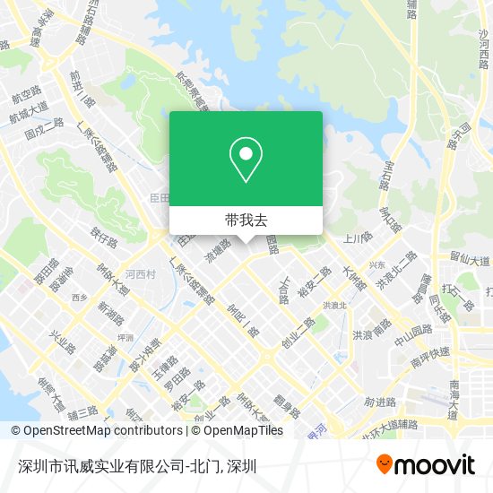 深圳市讯威实业有限公司-北门地图