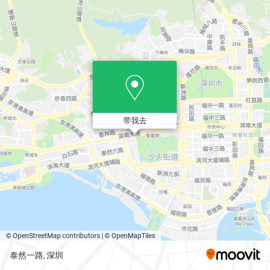 泰然一路地图