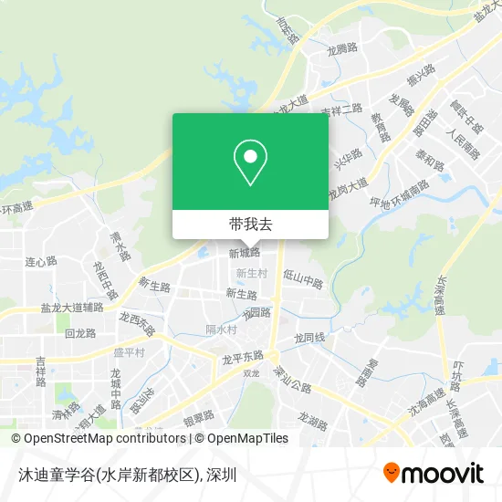 沐迪童学谷(水岸新都校区)地图