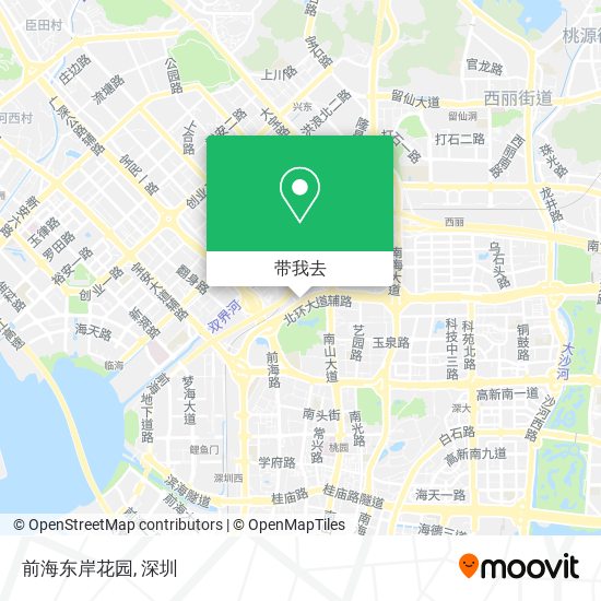 前海东岸花园地图