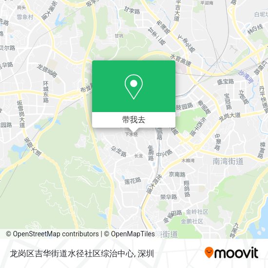 龙岗区吉华街道水径社区综治中心地图