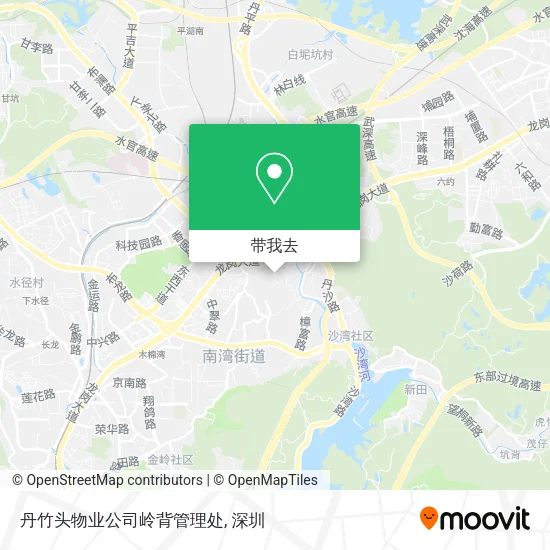 丹竹头物业公司岭背管理处地图