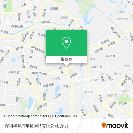深圳华粤汽车检测站有限公司地图