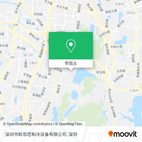 深圳市欧菲思制冷设备有限公司地图