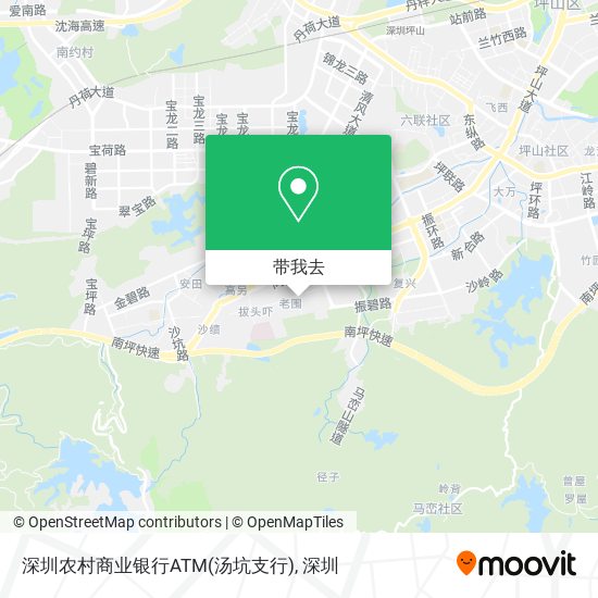 深圳农村商业银行ATM(汤坑支行)地图