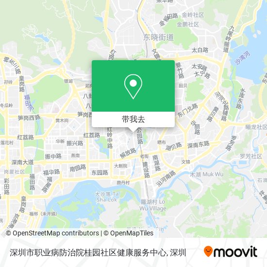 深圳市职业病防治院桂园社区健康服务中心地图