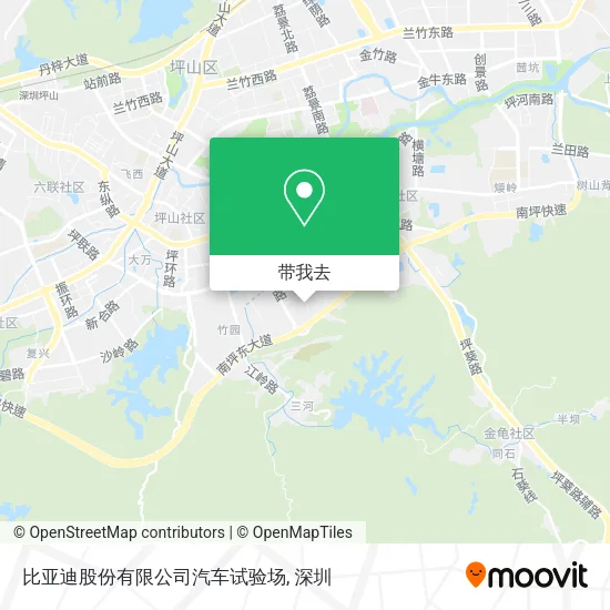 比亚迪股份有限公司汽车试验场地图