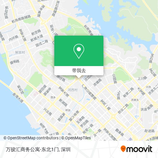 万骏汇商务公寓-东北1门地图