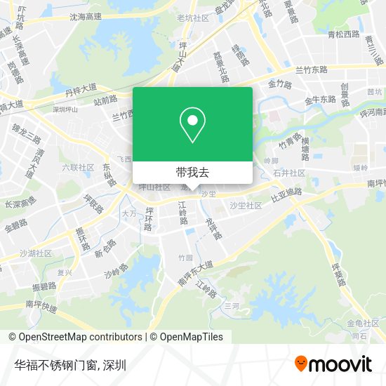 华福不锈钢门窗地图