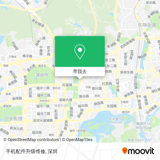手机配件升级维修地图