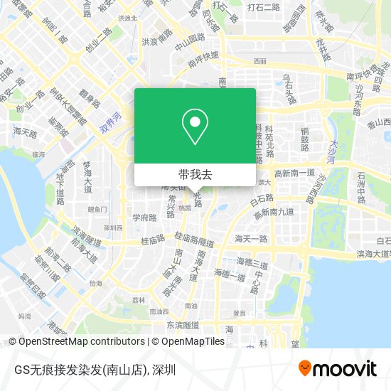 GS无痕接发染发(南山店)地图