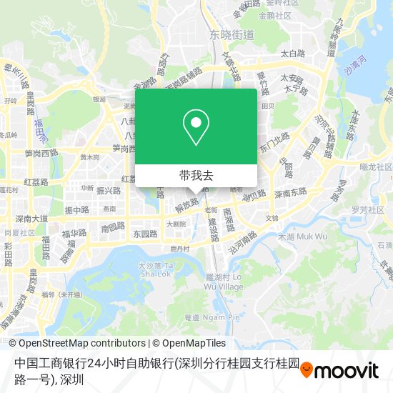 中国工商银行24小时自助银行(深圳分行桂园支行桂园路一号)地图