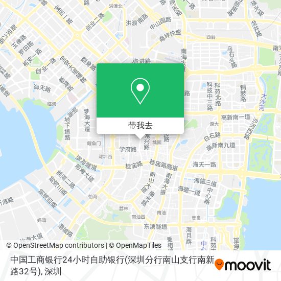 中国工商银行24小时自助银行(深圳分行南山支行南新路32号)地图