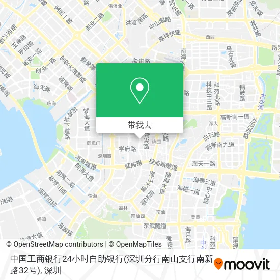 中国工商银行24小时自助银行(深圳分行南山支行南新路32号)地图