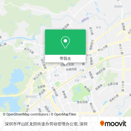 深圳市坪山区龙田街道办劳动管理办公室地图