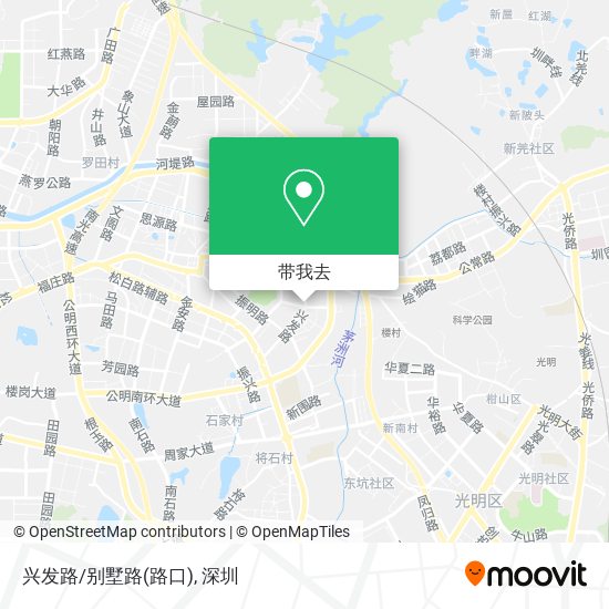 兴发路/别墅路(路口)地图