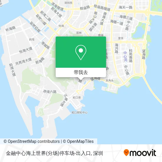 金融中心海上世界(分场)停车场-出入口地图