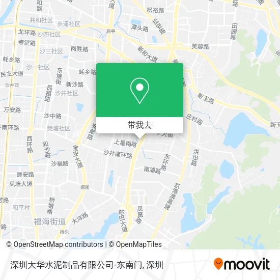 深圳大华水泥制品有限公司-东南门地图