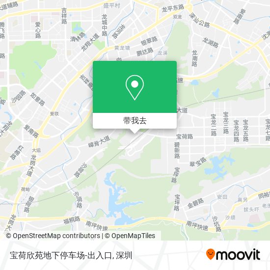 宝荷欣苑地下停车场-出入口地图