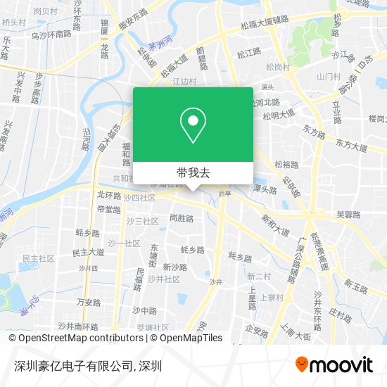 深圳豪亿电子有限公司地图