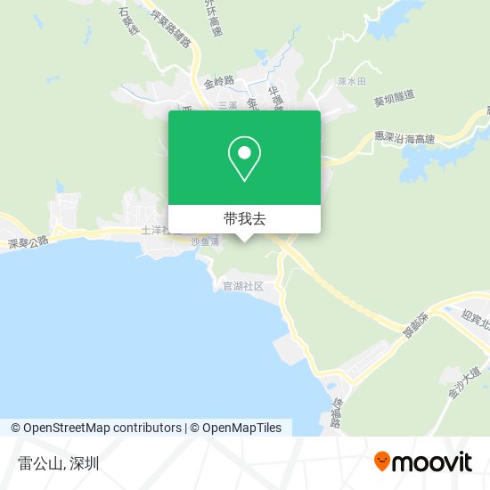 雷公山地图