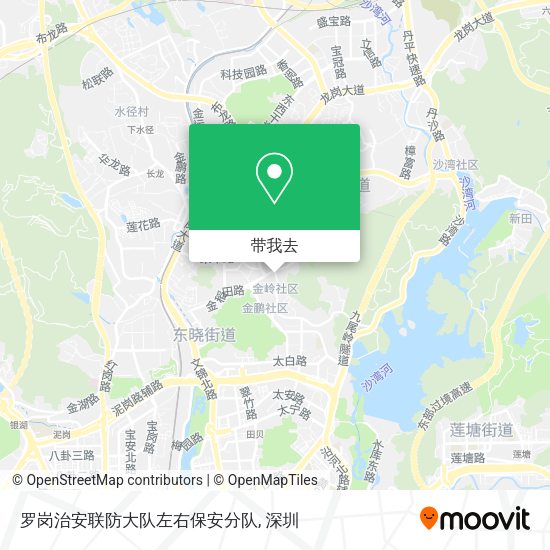 罗岗治安联防大队左右保安分队地图